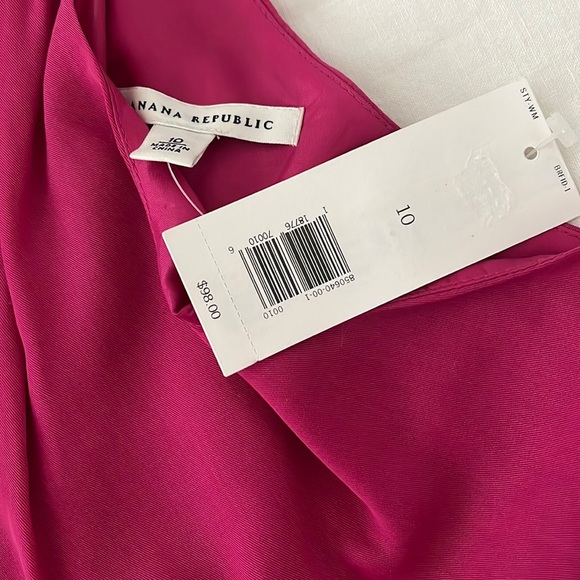 TAGS ON Banana Republic One Shoulder Dress size 10 - Picture 3 of 4